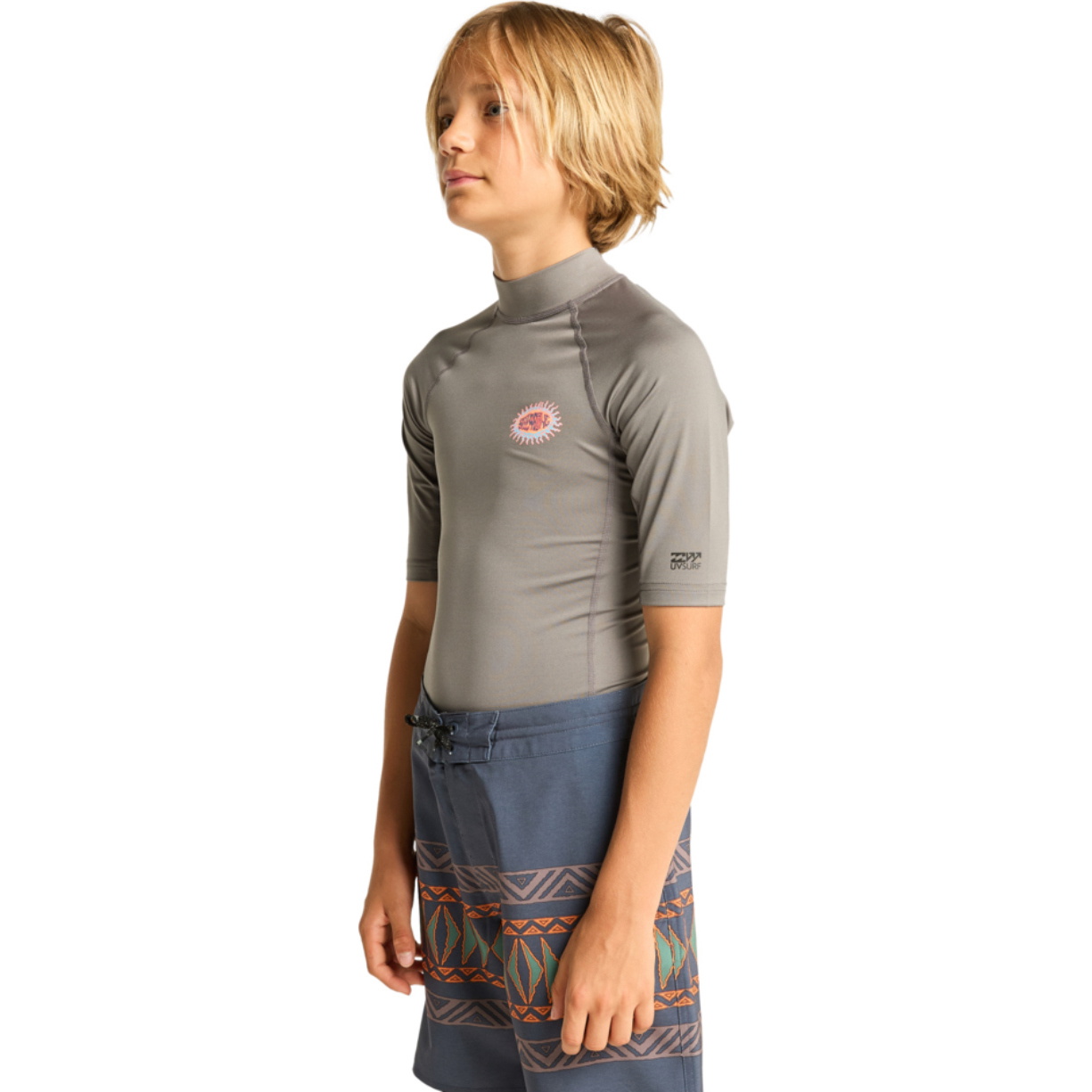 2026 Billabong Junior Genudgivelse Af Kortærmet Lycra-vest EBBWR03009 - Pewter